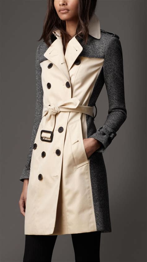 burberry women's long trench coat|Burberry brit trench coat women's.